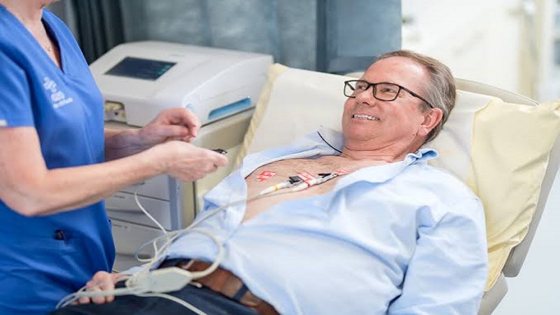 Heart checkup with ECG
